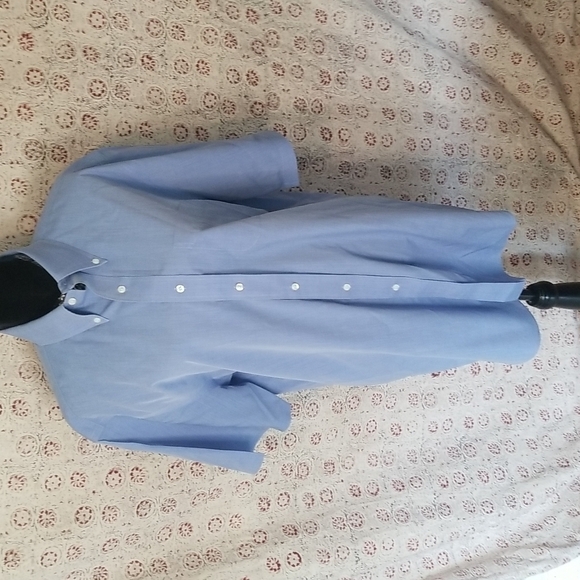 Brooks Brothers 346 Mens Cotton Buttondown Shirt Blue 17 - Picture 1 of 5